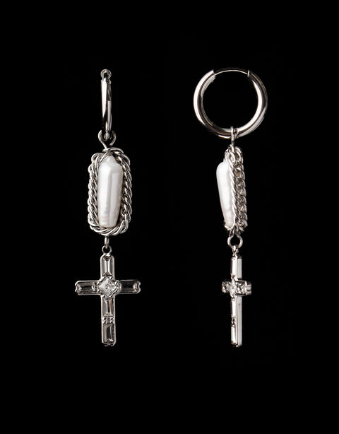 Wrapped Pearl Earrings