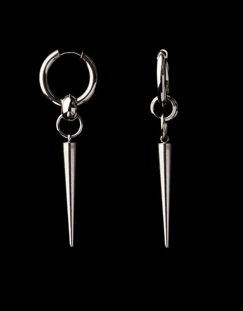 Industrial Rivet Hoop Earrings