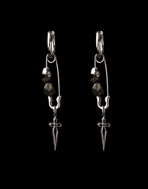Aggregate Structure Earrings