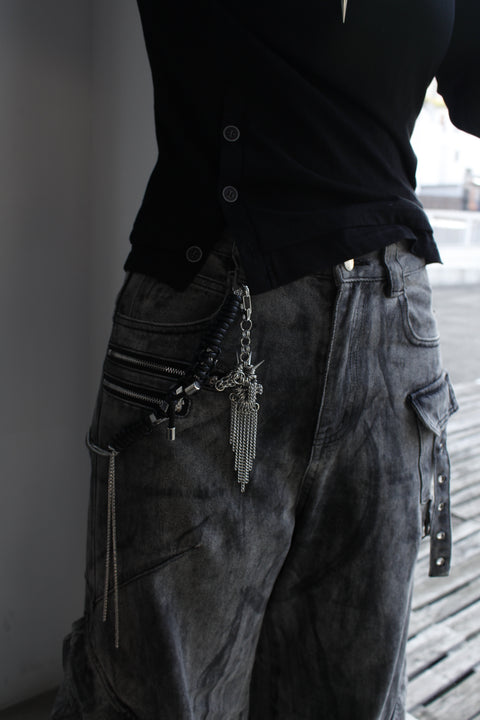 F Knot Pants Chain