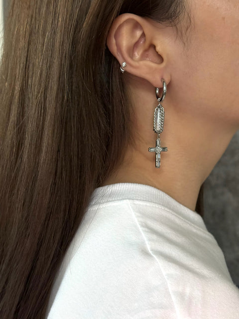 Boucles d'oreilles perle enroulée