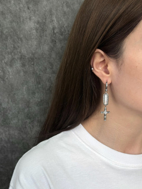 Boucles d'oreilles perle enroulée