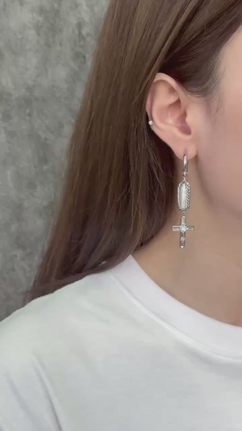 Boucles d'oreilles perle enroulée